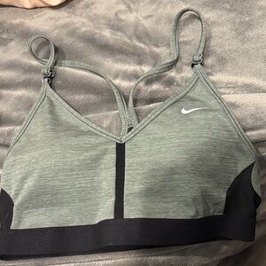 NWOT Nike Women's Olive and Black Sports Bra